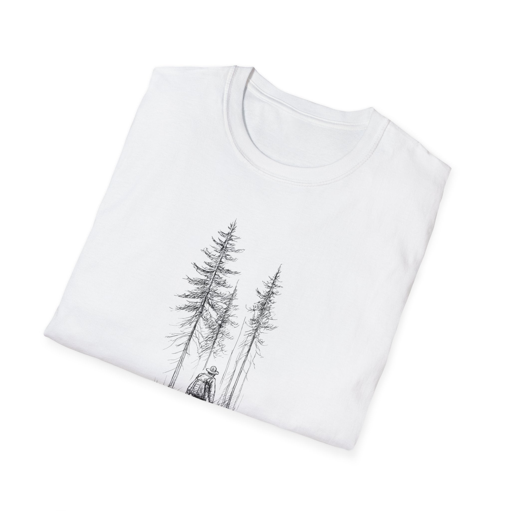 Hiker in Dark Forest T-Shirt