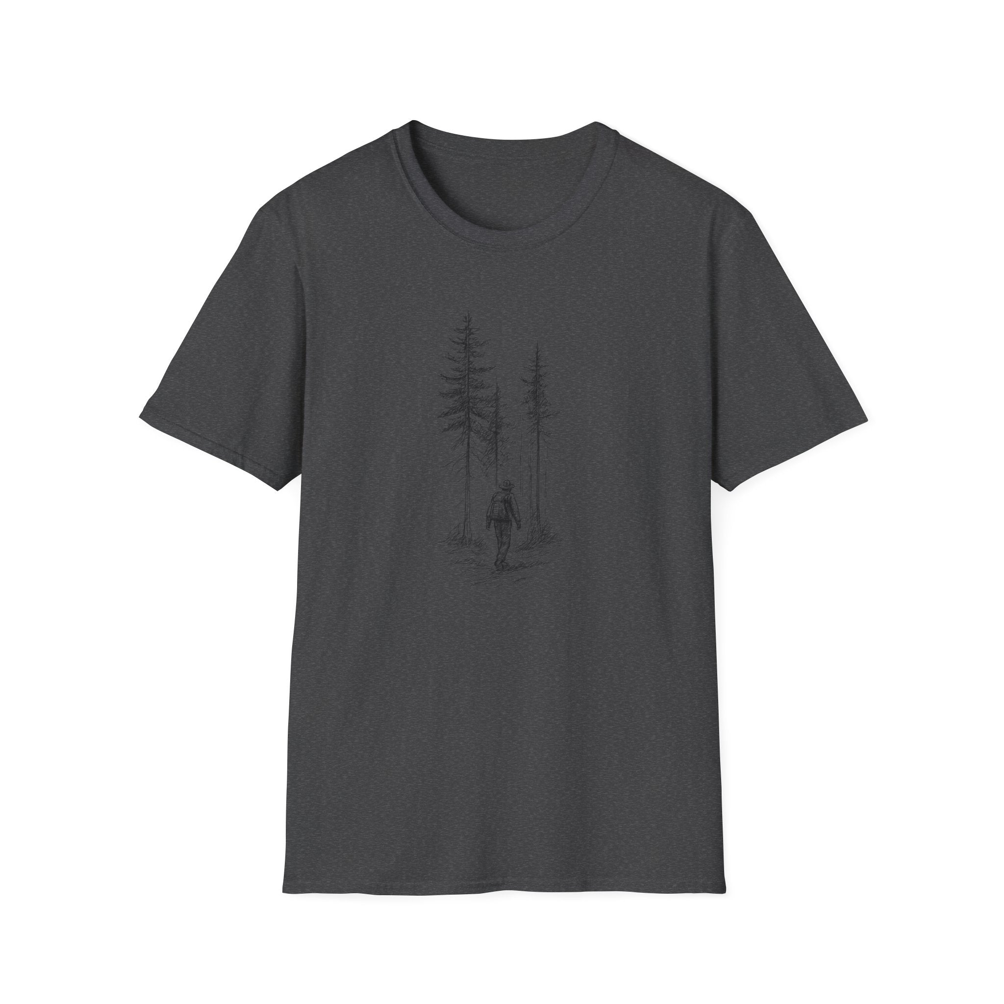 Hiker in Dark Forest T-Shirt