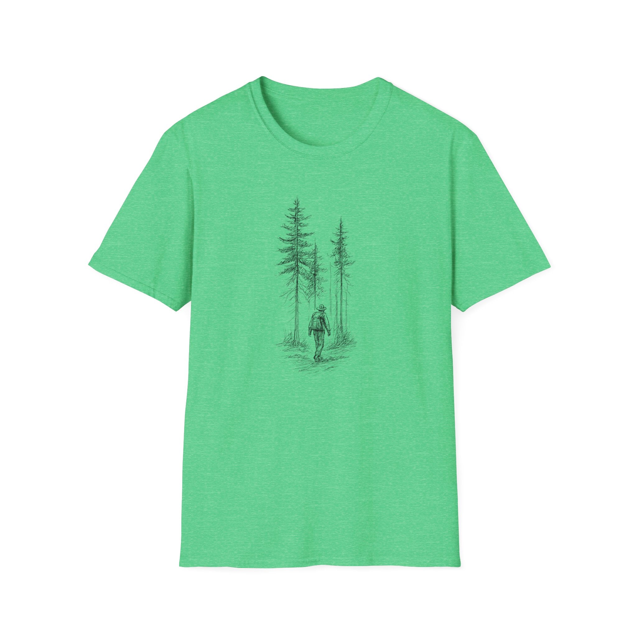 Hiker in Dark Forest T-Shirt
